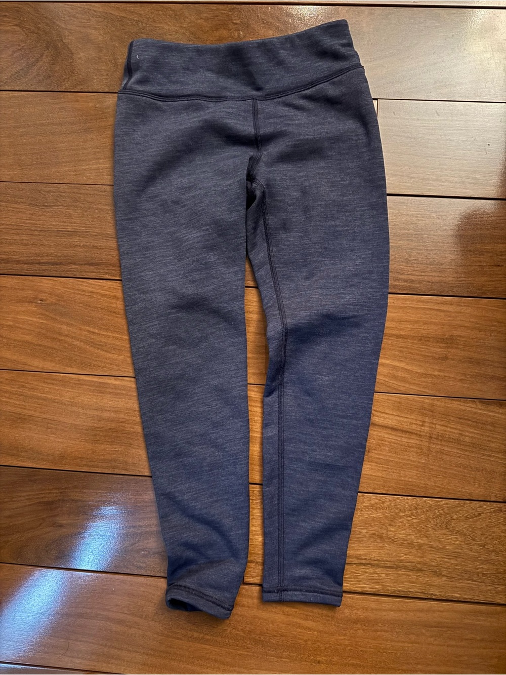 Athleta Girls Navy Heather High-Rise Performance fleece lined Leggings